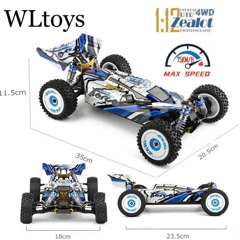  Wltoys 124017 V8 RC Car 4WD Brushless High Speed 75kmh -  ToylandEU™