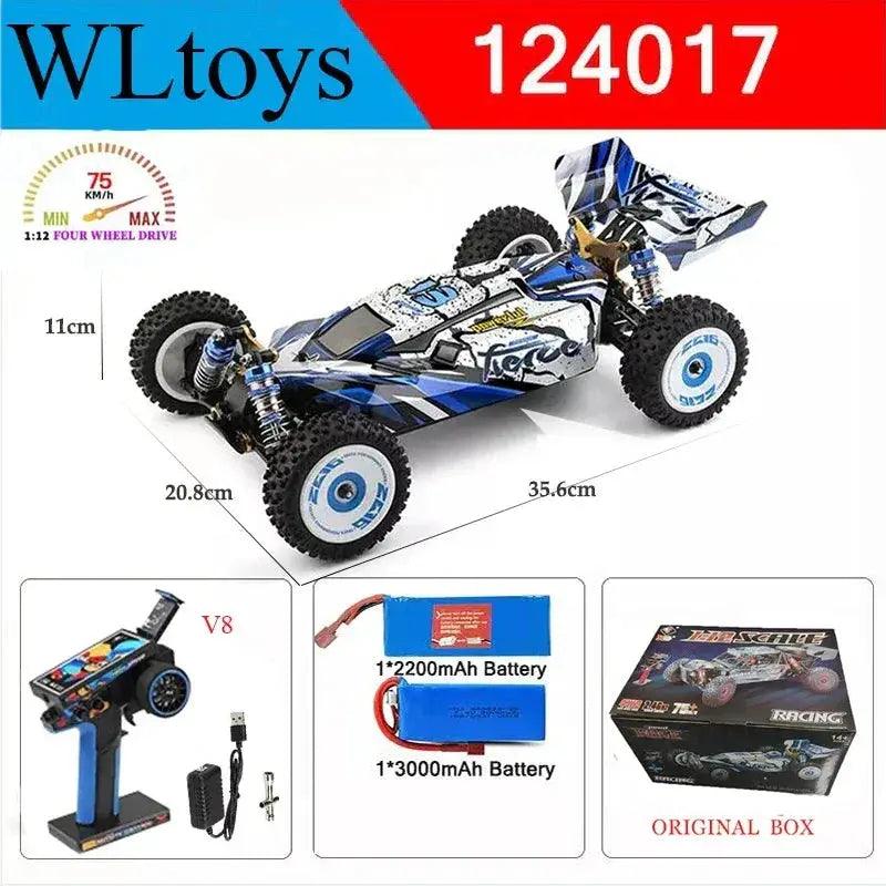  Wltoys 124017 V8 RC Car 4WD Brushless High Speed 75kmh -  ToylandEU™