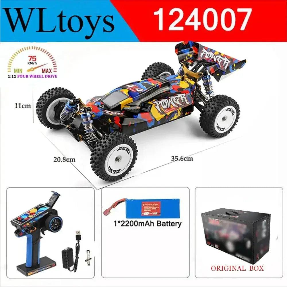  Wltoys 124017 V8 RC Car 4WD Brushless High Speed 75kmh -  ToylandEU™