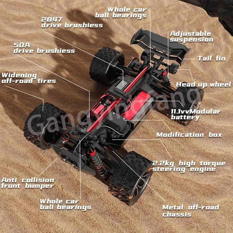  High Speed Brushless 4WD RC Car Off Road Drift Ready -  ToylandEU™