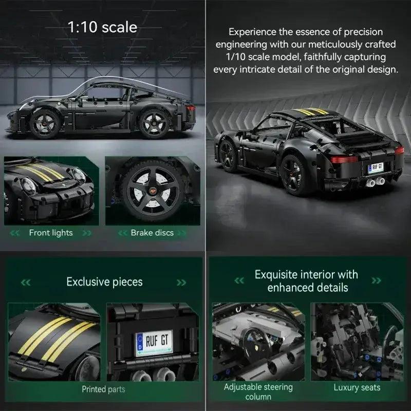  RC Car Building Blocks LED Remote Control Set For Kids -  ToylandEU™