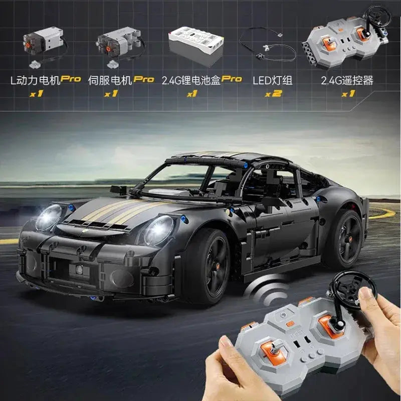 RC Car Building Blocks Set 1655 Pieces LED Remote Control - ToylandEU