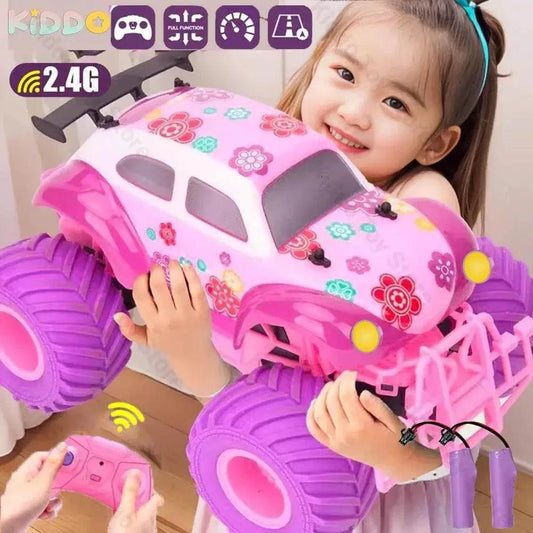  RC Car Electric Drive Off-Road Big Wheel Purple Truck -  ToylandEU™