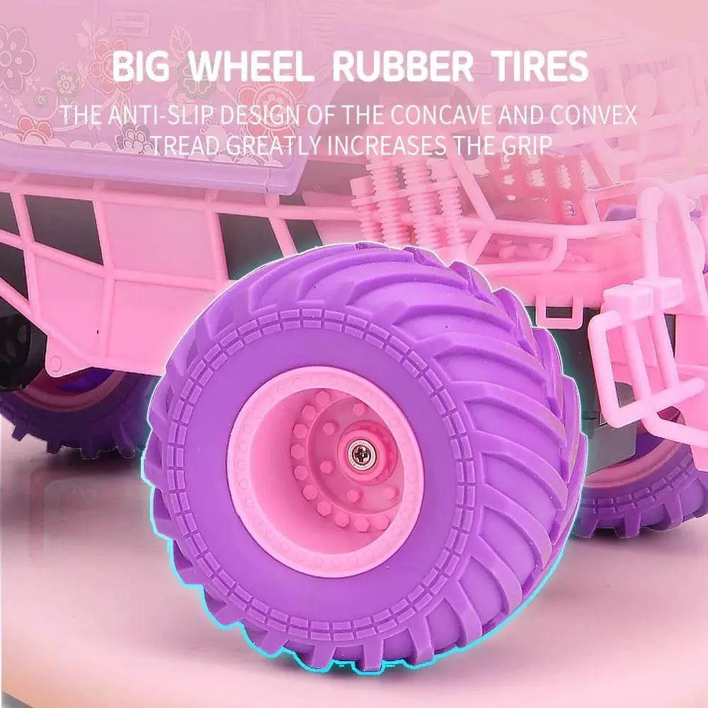  RC Car Electric Drive Off-Road Big Wheel Purple Truck -  ToylandEU™