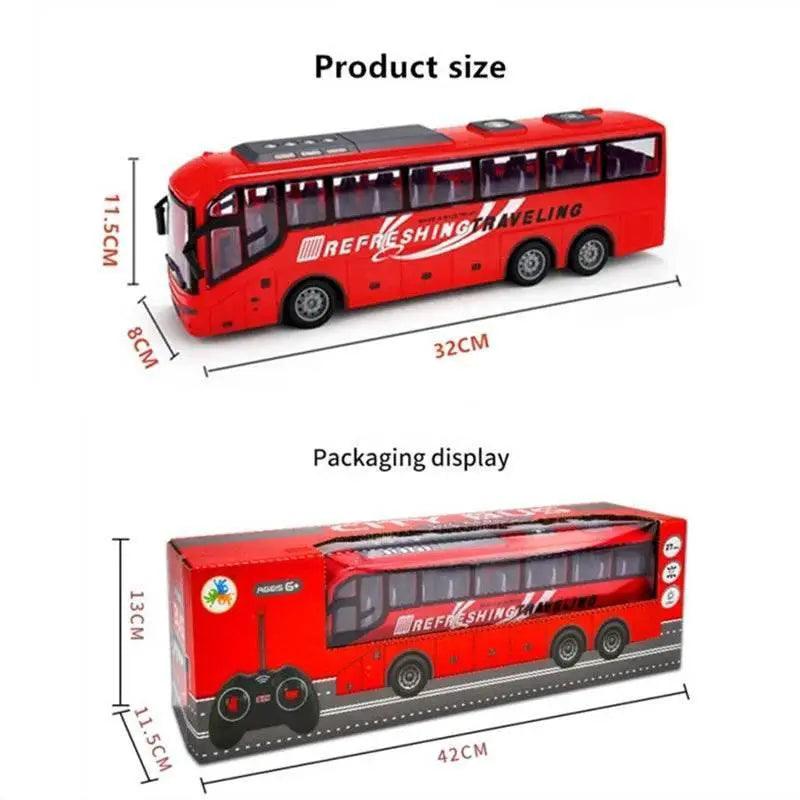  RC 1/30 Scale Electric Tour Bus RC Car with Lights - Perfect for Kids -  ToylandEU™