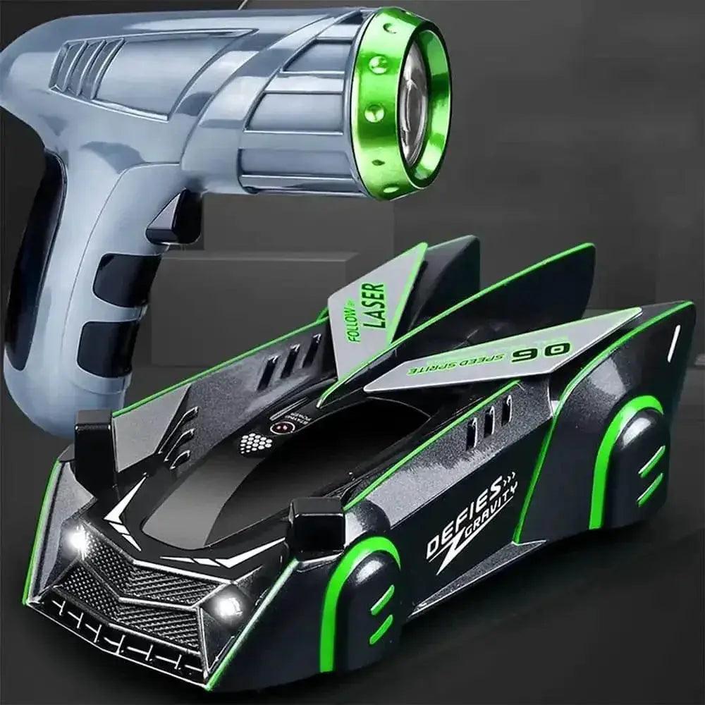 RC Gravity-Defying LED Laser RC Car - Wall Climber with Remote Control -  ToylandEU™