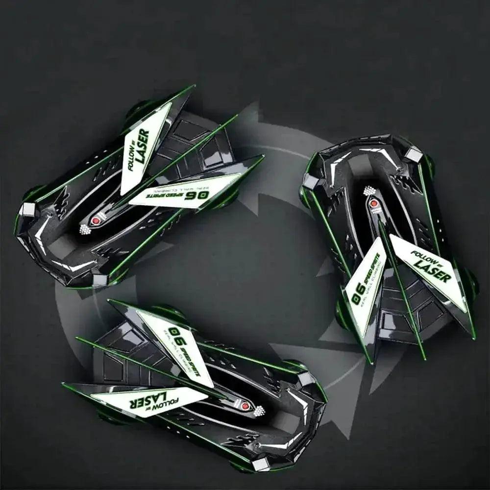  RC Gravity-Defying LED Laser RC Car - Wall Climber with Remote Control -  ToylandEU™
