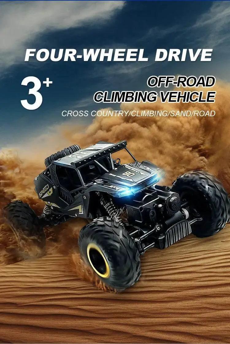  RC High-Speed 2.4G Alloy Off-Road RC Car with Lights and Rechargeable Battery -  ToylandEU™
