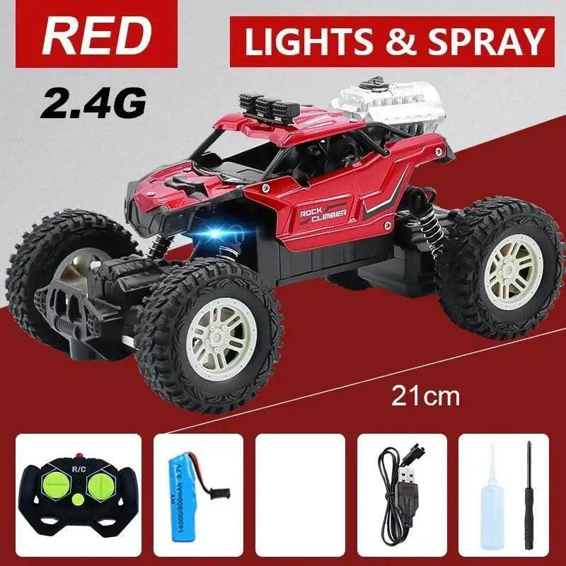  RC High-Speed 2.4G Alloy Off-Road RC Car with Lights and Rechargeable Battery -  ToylandEU™
