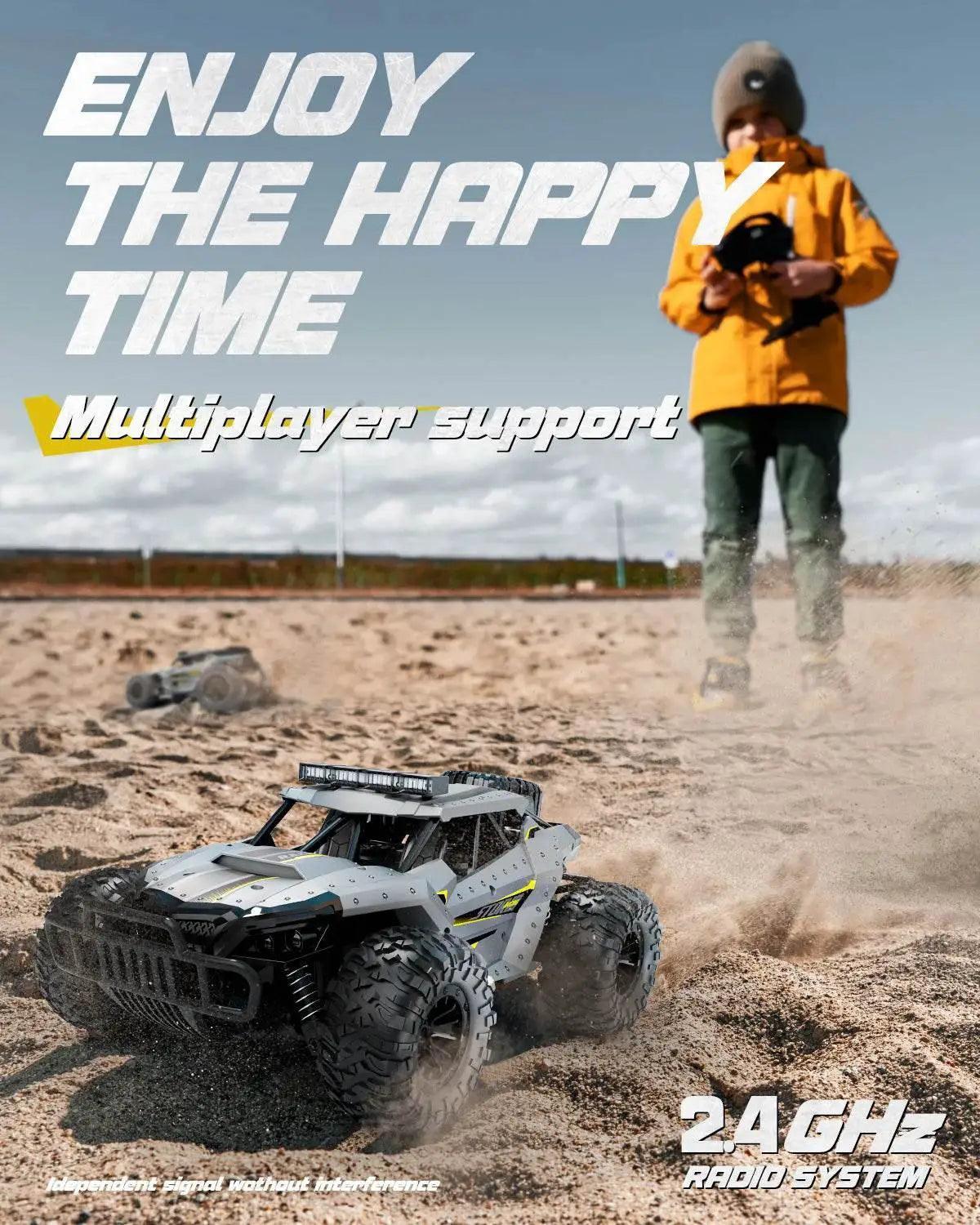  RC High-Speed 1:16 Off-Road RC Car for All Ages LED Lights -  ToylandEU™