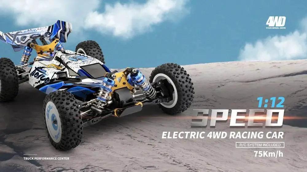  RC 1/12 Scale High-Speed RC Drift Car - 75KM/H Brushless 4WD Vehicle with 2.4G Remote Control -  ToylandEU™