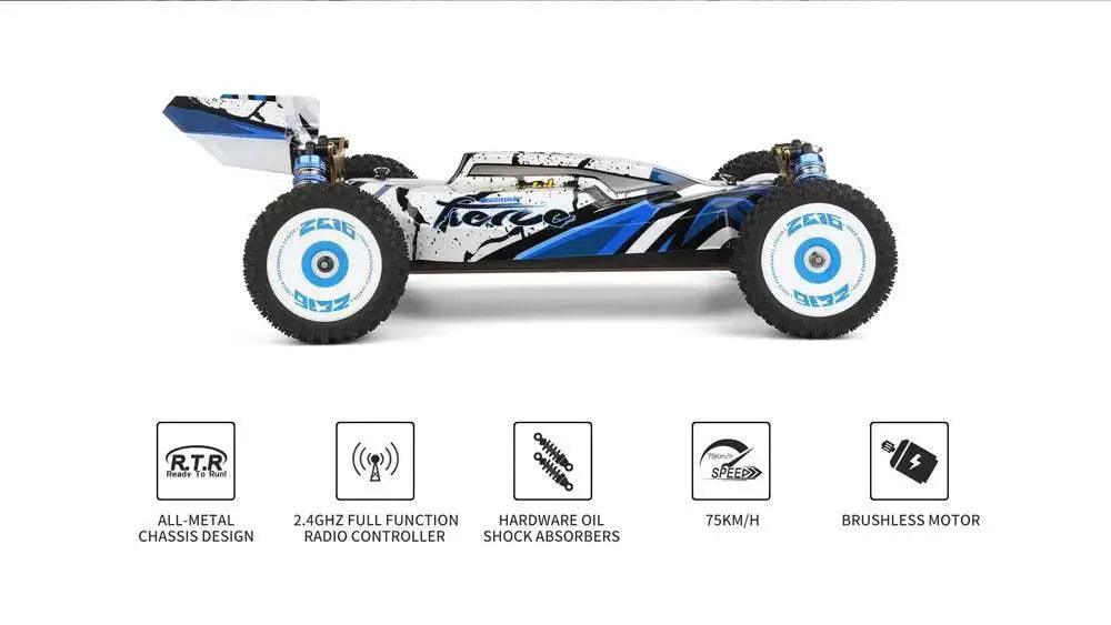  RC 1/12 Scale High-Speed RC Drift Car - 75KM/H Brushless 4WD Vehicle with 2.4G Remote Control -  ToylandEU™