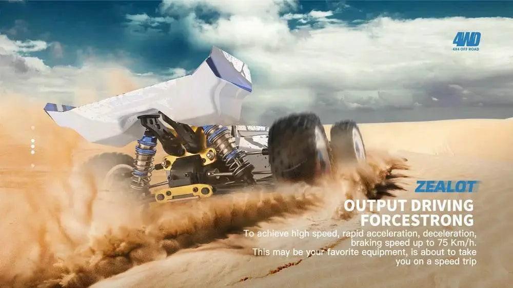  RC 1/12 Scale High-Speed RC Drift Car - 75KM/H Brushless 4WD Vehicle with 2.4G Remote Control -  ToylandEU™
