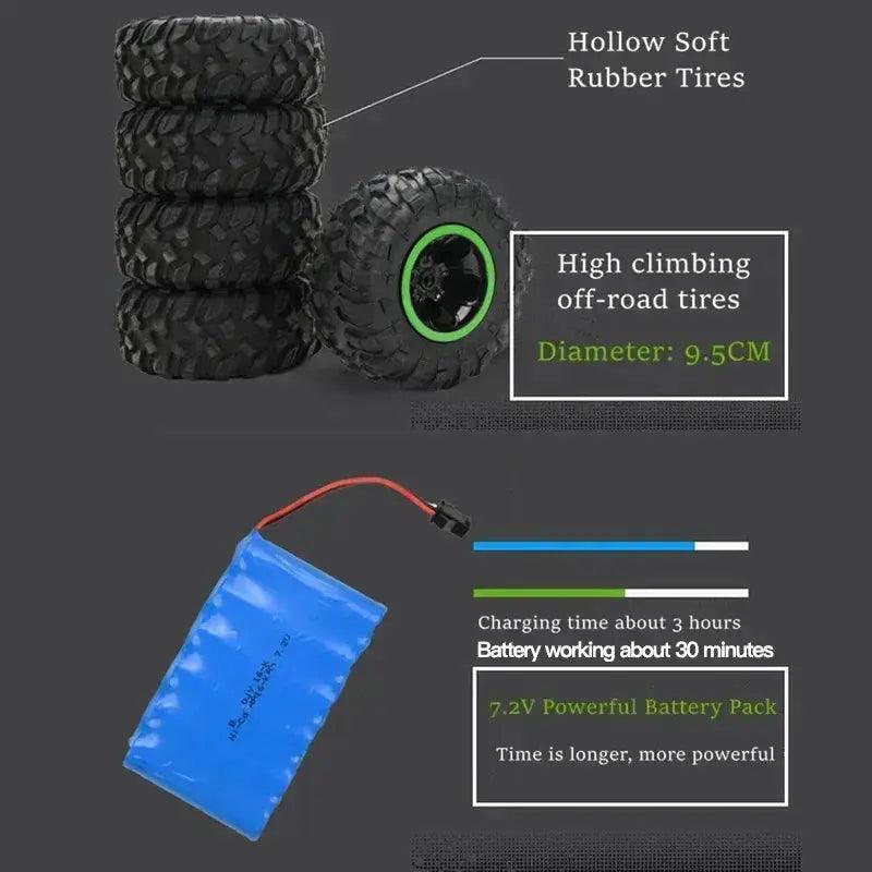  Off Road 4WD RC Car With Premium LED Lighting Remote -  ToylandEU™