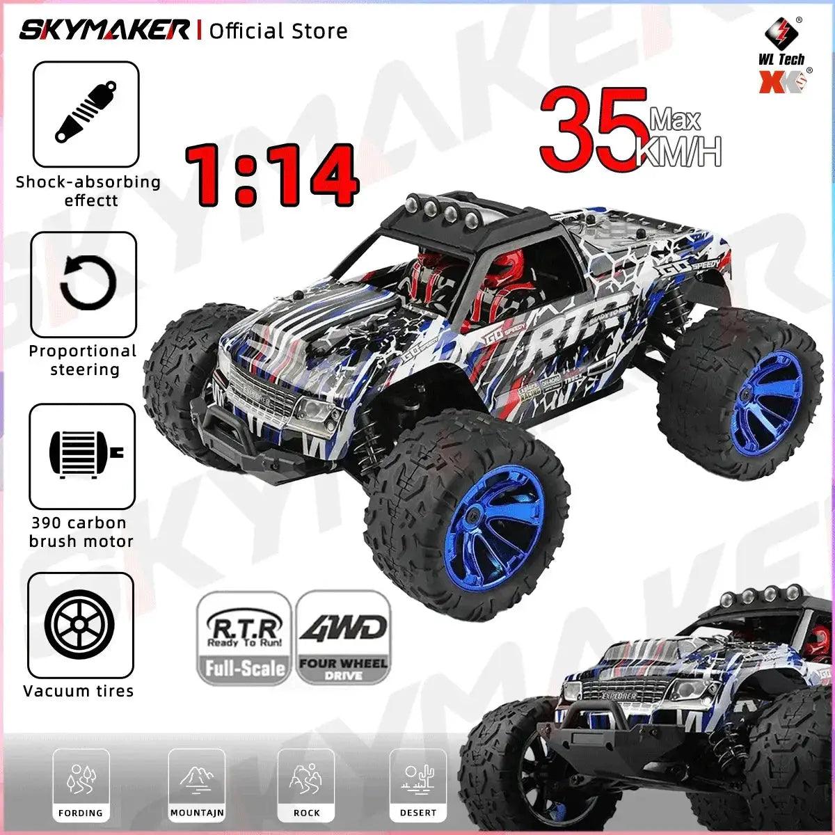  RC Car Off Road Monster Truck 4WD LED Headlights Pro -  ToylandEU™