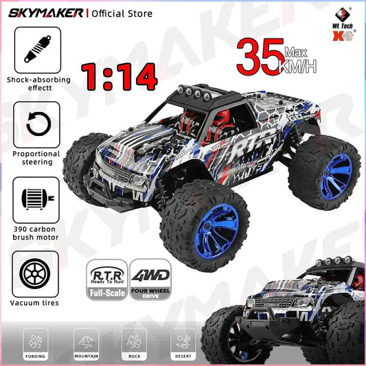  RC Car Off Road Monster Truck 4WD LED Headlights Pro -  ToylandEU™