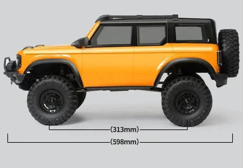  RC Professional 1:10 Scale 4WD Remote Control Off-Road Climbing Car for Adults - High & Low Speed, USB Rechargeable -  ToylandEU™