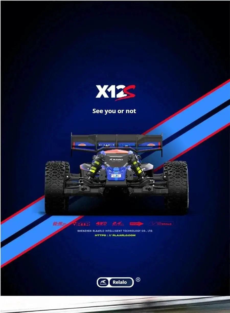  RC RC RLX12S High-Speed Brushless 1:12 Electric 90 KMH Off-Road Car with Four-Wheel Drive and Drift Capabilities -  ToylandEU™