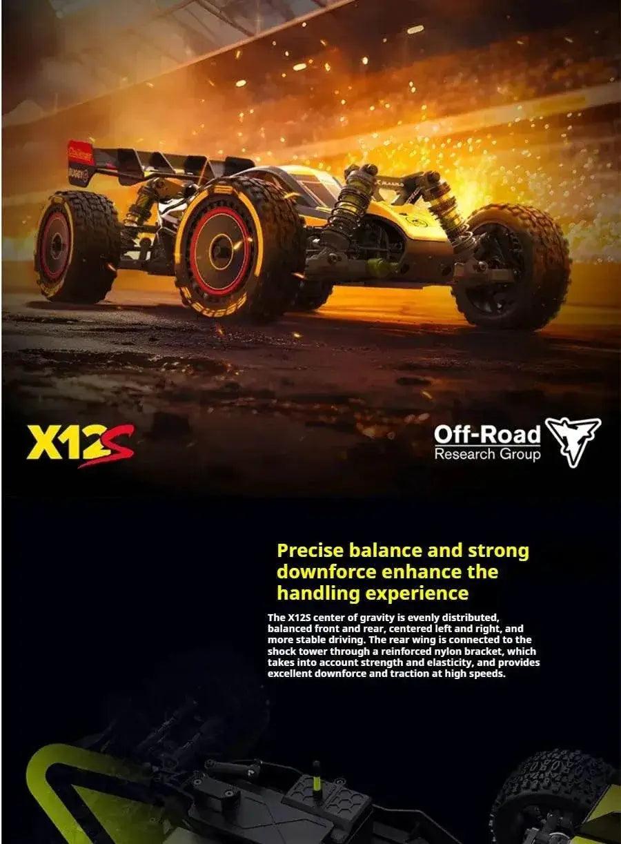  RC RC RLX12S High-Speed Brushless 1:12 Electric 90 KMH Off-Road Car with Four-Wheel Drive and Drift Capabilities -  ToylandEU™