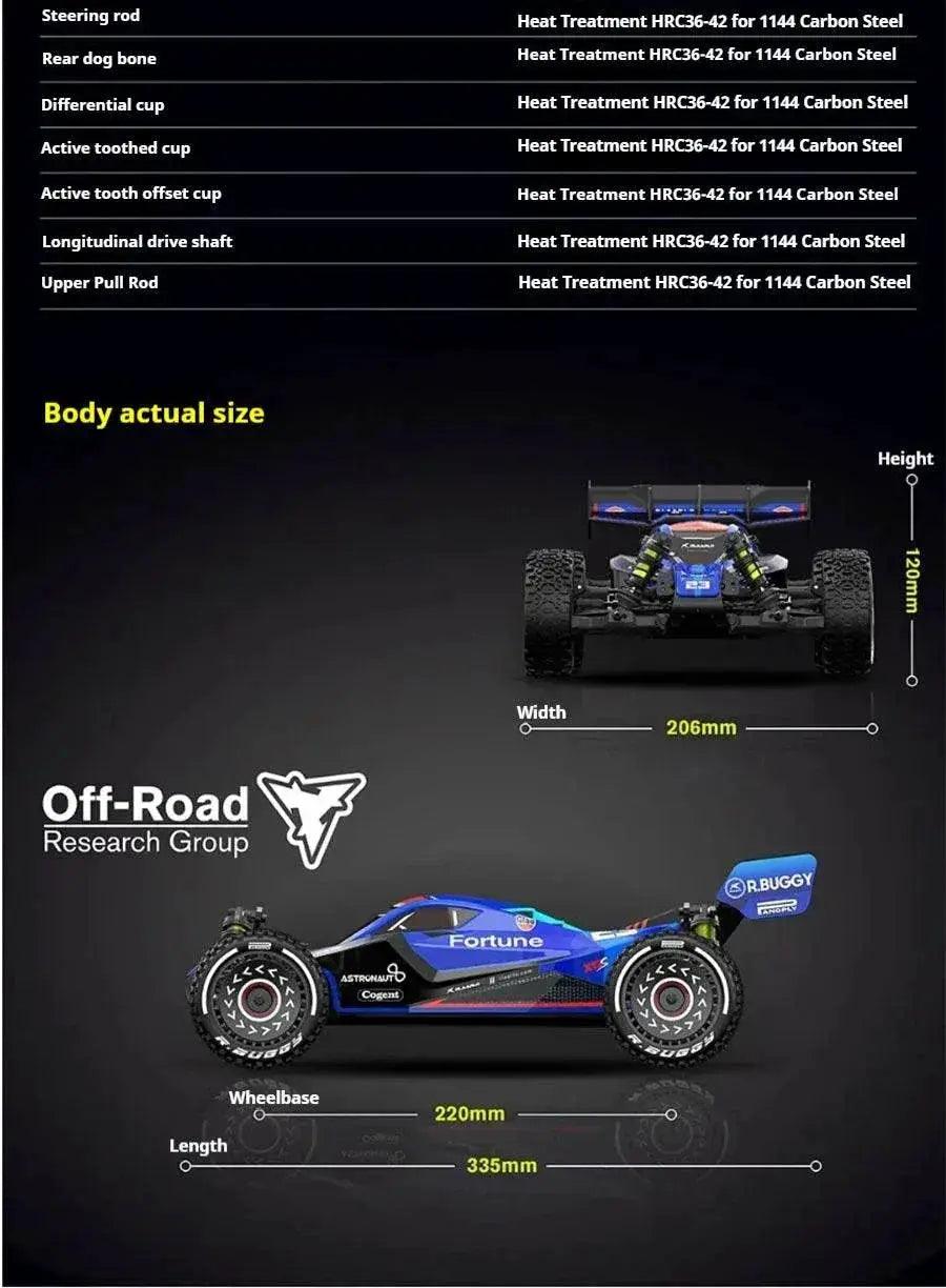  RC RC RLX12S High-Speed Brushless 1:12 Electric 90 KMH Off-Road Car with Four-Wheel Drive and Drift Capabilities -  ToylandEU™