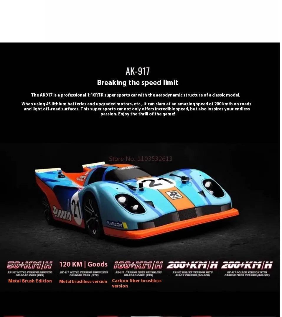  RC Riiaarlo AK-917 1/10 Scale High-Speed Electric Drift Supercar Remote Control Model Car -  ToylandEU™