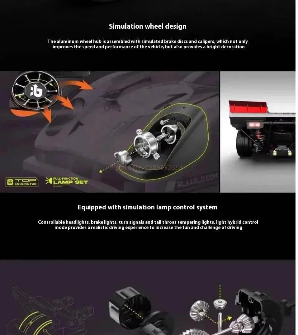  RC Riiaarlo AK-917 1/10 Scale High-Speed Electric Drift Supercar Remote Control Model Car -  ToylandEU™