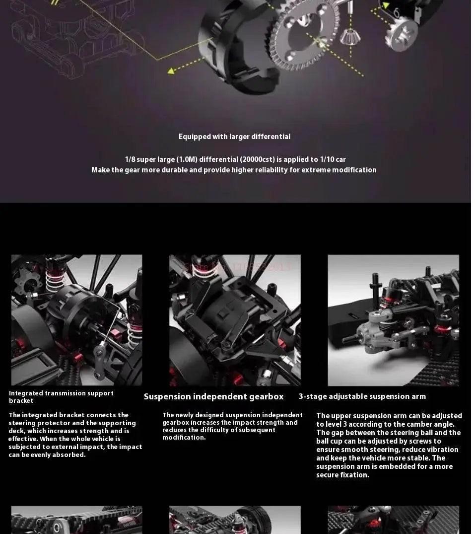  RC Riiaarlo AK-917 1/10 Scale High-Speed Electric Drift Supercar Remote Control Model Car -  ToylandEU™