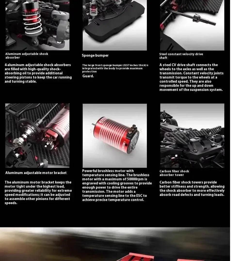  RC Riiaarlo AK-917 1/10 Scale High-Speed Electric Drift Supercar Remote Control Model Car -  ToylandEU™