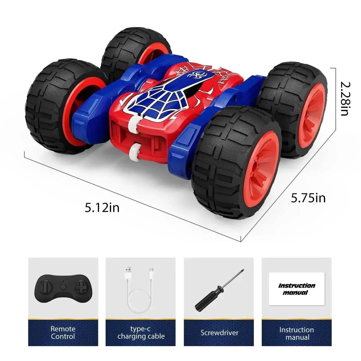  RC Ultimate Stunt Spider RC Car for Kids – 4WD, 360° Flips & Type-C Charge -  ToylandEU™