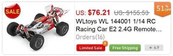  RC WL 144010 V8 1:14 Scale 4WD High-Speed Brushless Motor RC Drift Car - 75Km/H Off-Road Racing Vehicle for Kids -  ToylandEU™