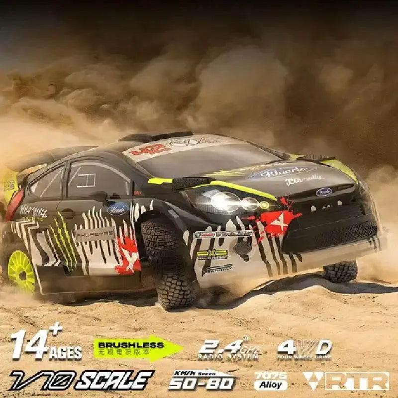  RC XTS-F10 1:10 Scale 4WD Brushless Electric Rally Car - High-Speed Remote Control Model with Complete Accessories -  ToylandEU™