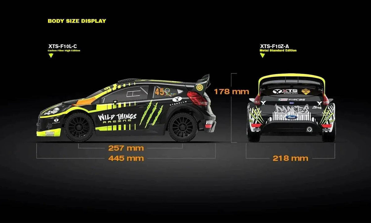  RC XTS-F10 1:10 Scale 4WD Brushless Electric Rally Car - High-Speed Remote Control Model with Complete Accessories -  ToylandEU™