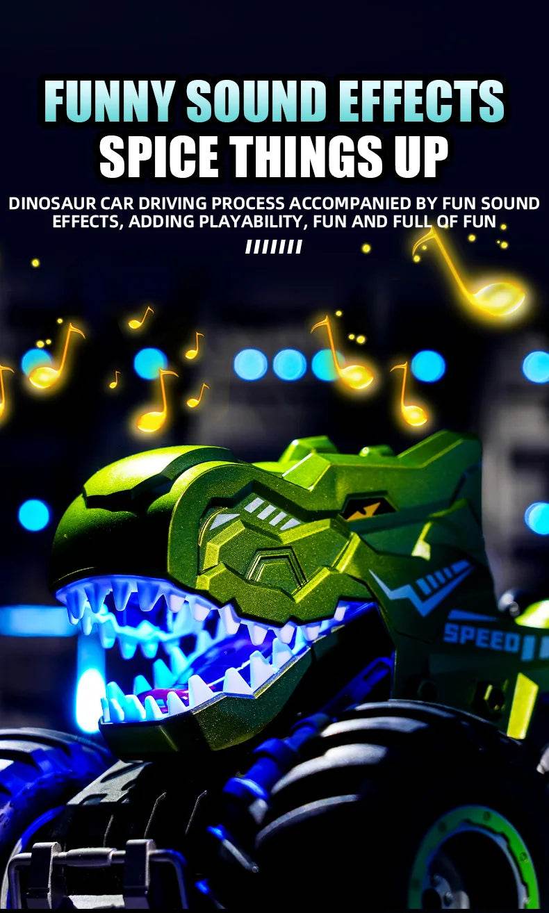 RC Cars 2.4G Remote Control Dinosaur Car Toy Gift for Boys - ToylandEU