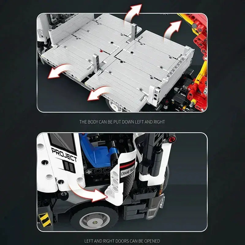 RC Crane Building Blocks Set With Remote Control STEM Learning - ToylandEU