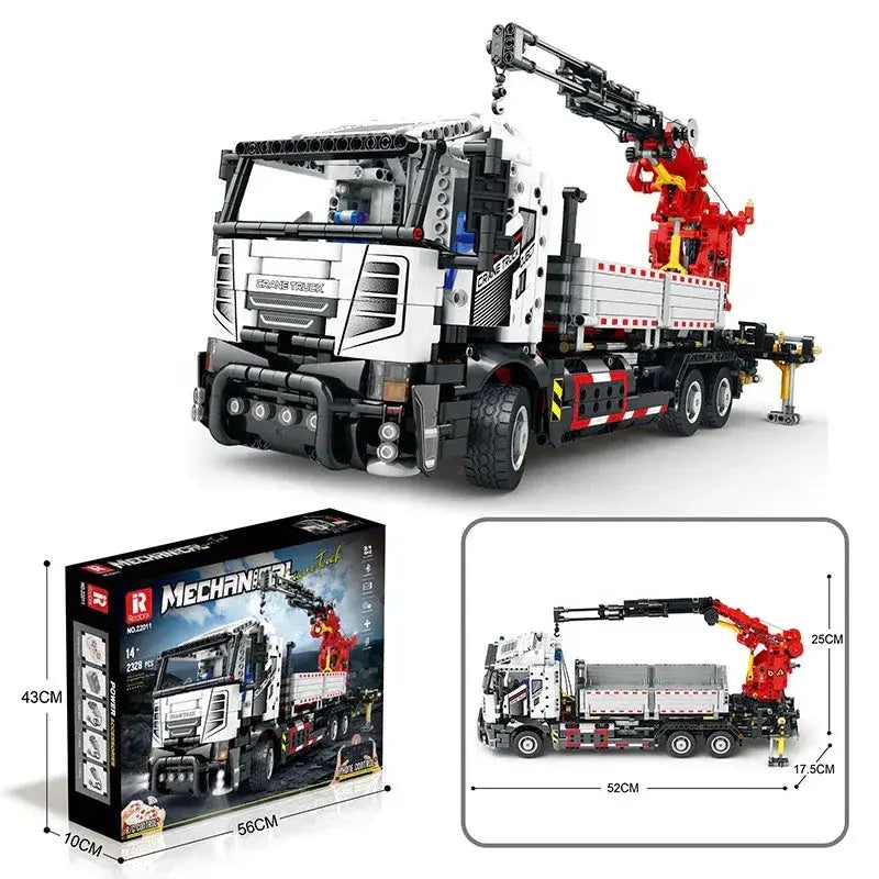 RC Crane Building Blocks Set With Remote Control STEM Learning - ToylandEU