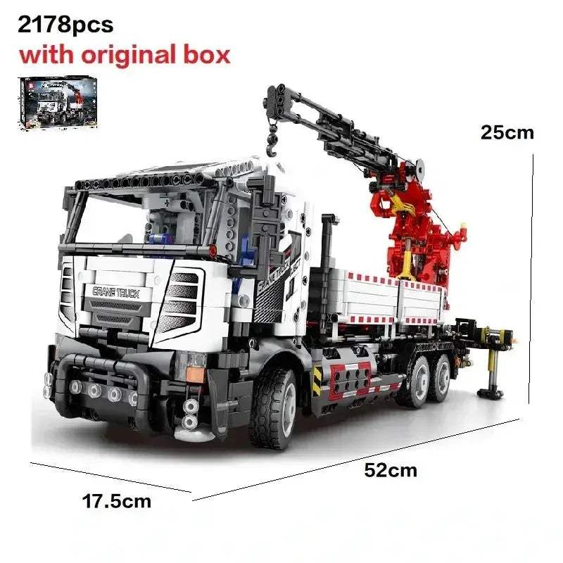 RC Crane Truck Building Blocks Set With Remote Control - ToylandEU