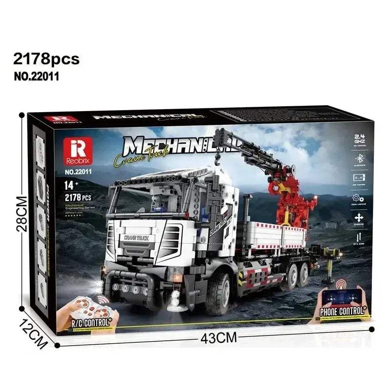 RC Crane Truck Building Blocks Set With Remote Control - ToylandEU