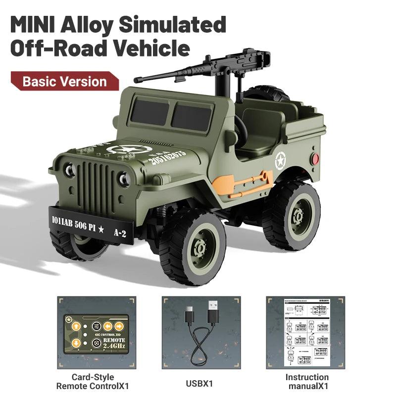 RC Crawler Jeep | 1/64 Scale 4WD | Toylandeu™