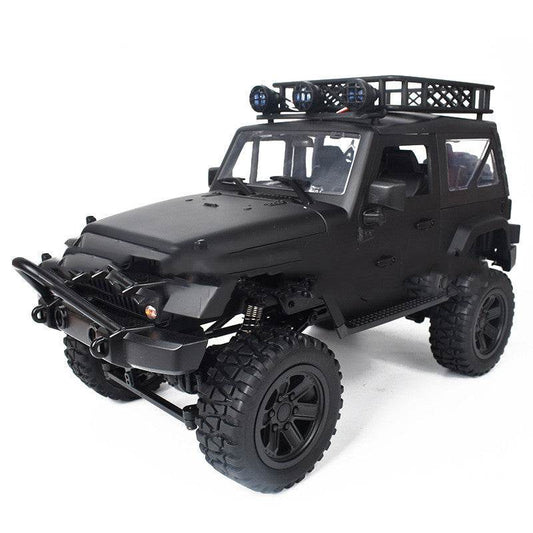RC Customizable Black RC Jeep with Realistic Simulation Design - ToylandEU