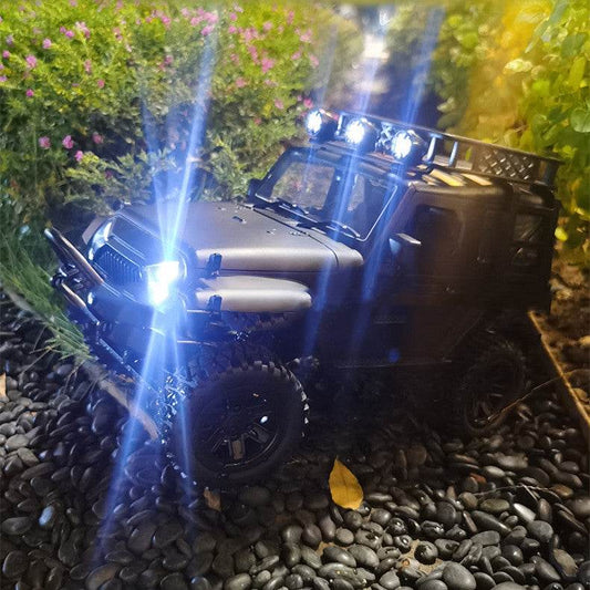 RC Customizable Black RC Jeep with Realistic Simulation Design - ToylandEU