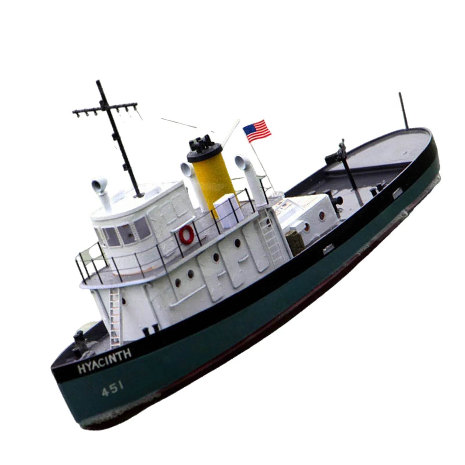 RC DIY 308mm RC Tug Boat Model Kit - Scale 1:96 Working Boat for Xmas Fun - ToylandEU
