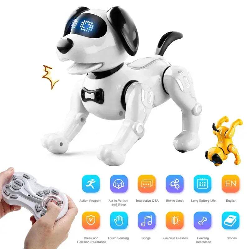 RC Dog Remote Control Robot Toy With Talking Dance Features - ToylandEU