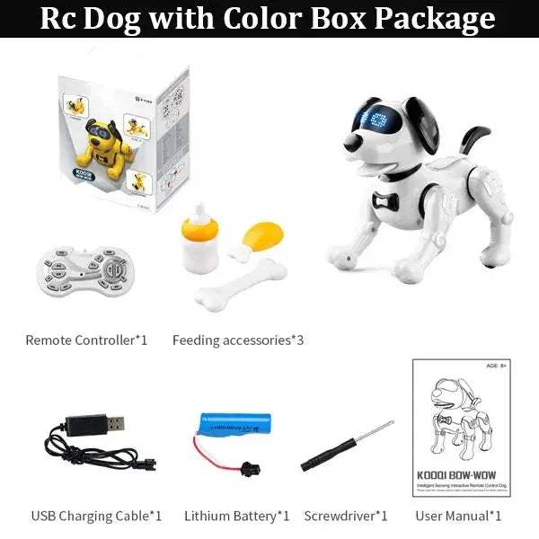 RC Dog Remote Control Robot Toy With Talking Dance Features - ToylandEU