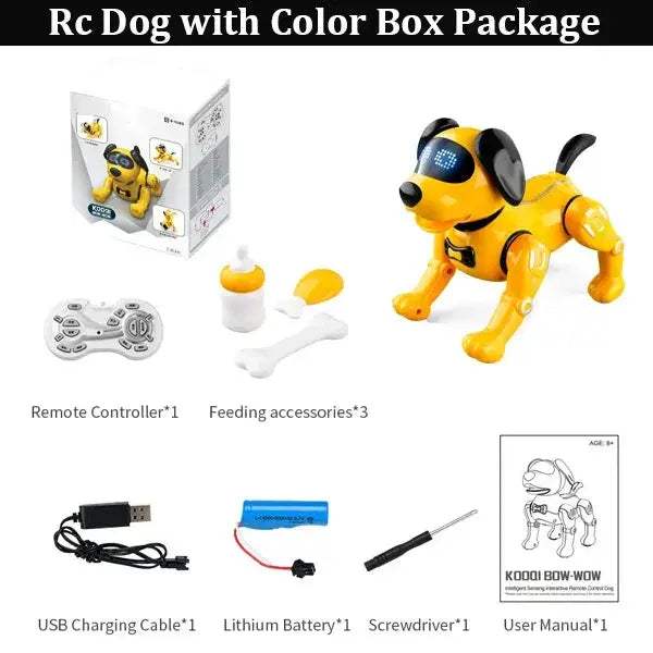 RC Dog Remote Control Robot Toy With Talking Dance Features - ToylandEU