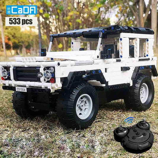 RC Double Eagle 533Pcs Remote Control Jeep Building Blocks for Kids - ToylandEU