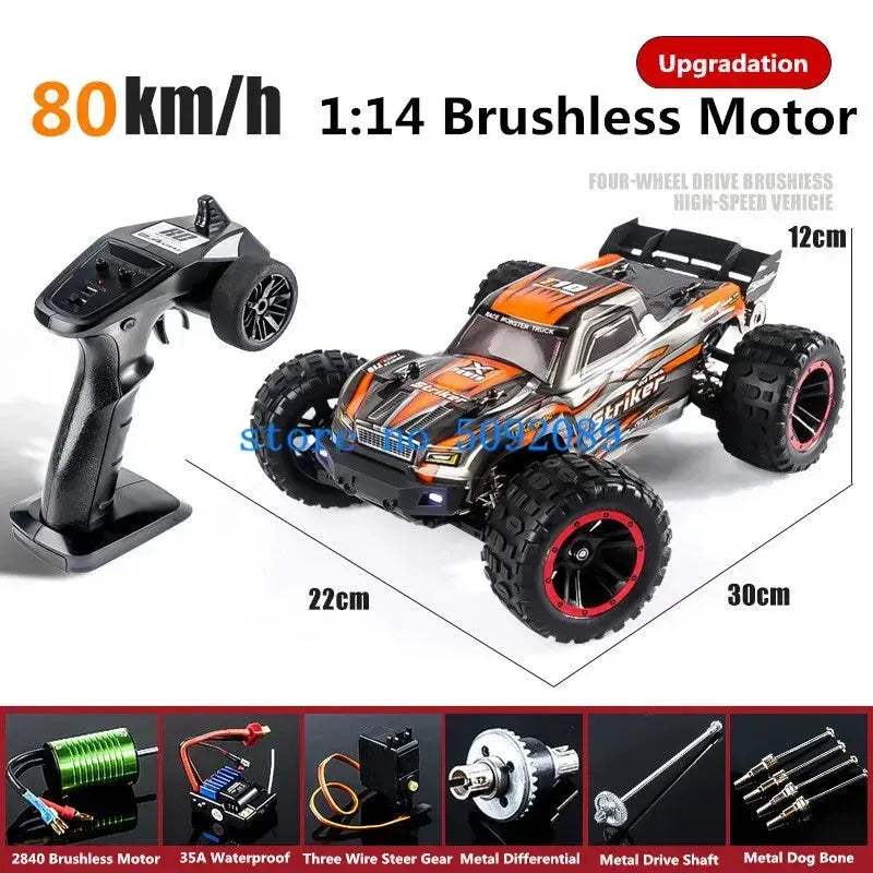 RC Drift Car With Metal Shocks Waterproof Brushless - ToylandEU