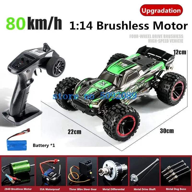 RC Drift Car With Metal Shocks Waterproof Brushless - ToylandEU