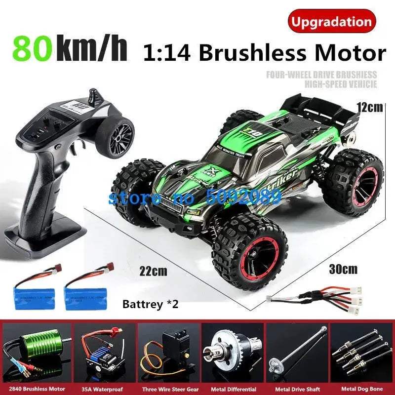 RC Drift Car With Metal Shocks Waterproof Brushless - ToylandEU