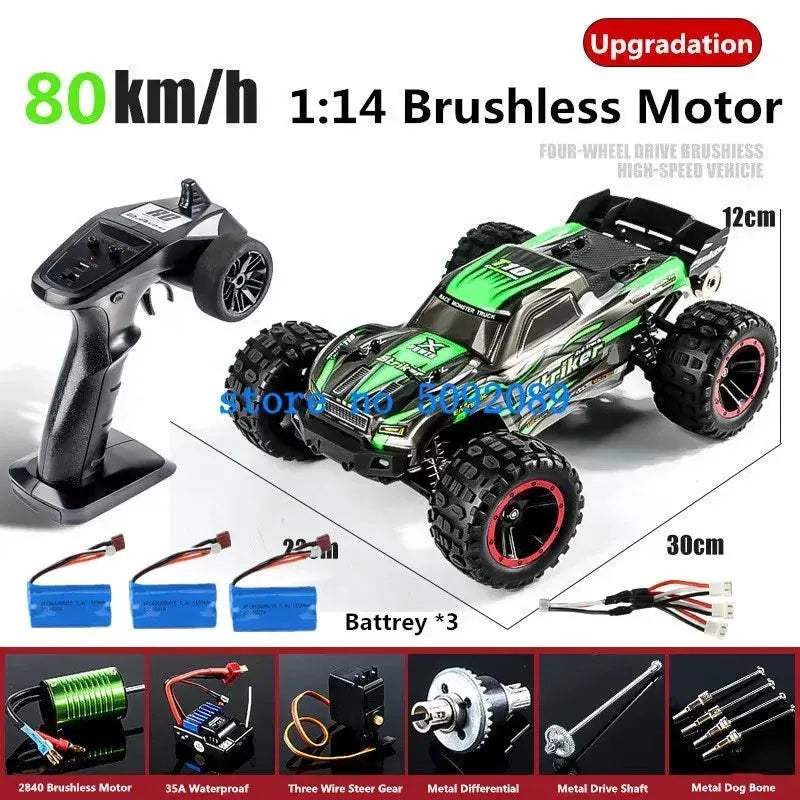RC Drift Car With Metal Shocks Waterproof Brushless - ToylandEU
