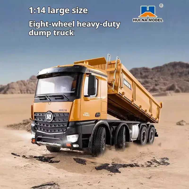 RC Dump Truck Remote Control Heavy Duty Metal Lights - ToylandEU